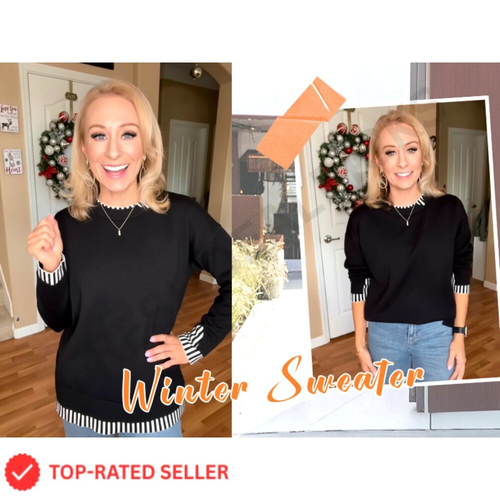 Viscose Polyester Polyamide Oversized Pullover Sw… - image 7